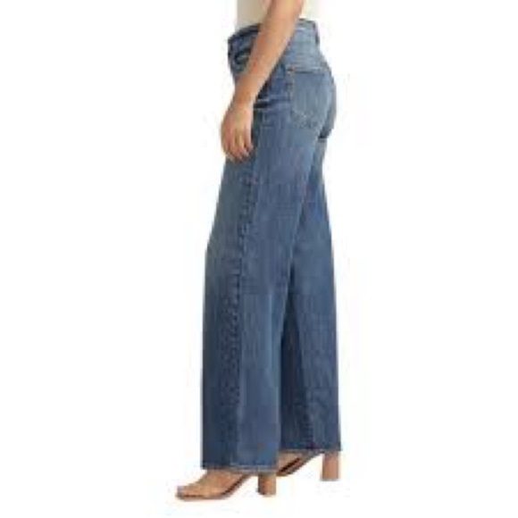 Silver Jeans CO Isbister wide leg,relaxed,baggy,high waisted,indigo,Jeans W31/33 - Picture 5 of 8